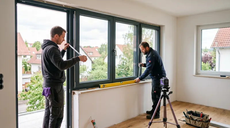 Fensterbauer bei der Arbeit – Webdesign für Fenster- & Türenbauer