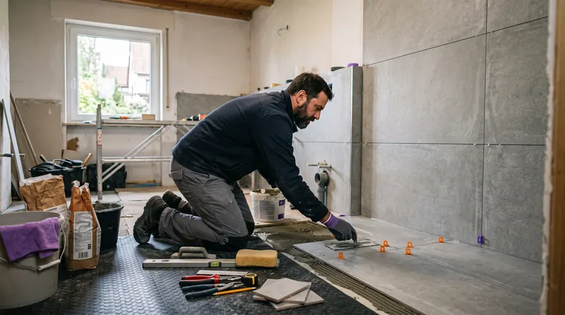 Installateur bei der Arbeit – Webdesign für Sanitärbetriebe