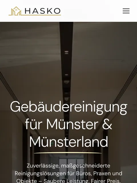 Mobile Startseite von HASKO Gebäudereinigung in Münster